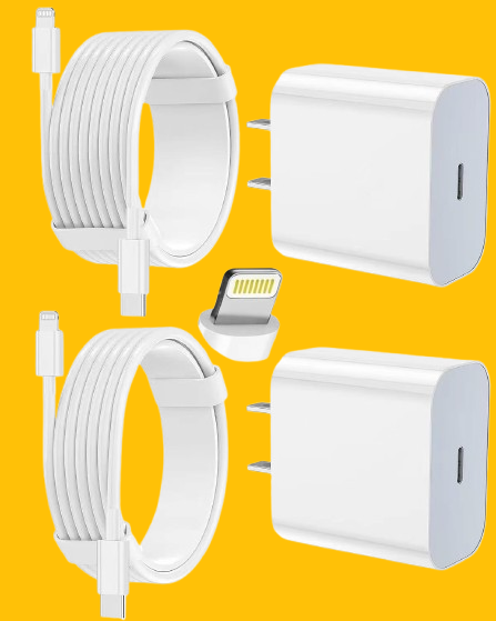 iPhone Charger Fast Charging 2 Pack Type C Wall Charger Block with 2 Pack 