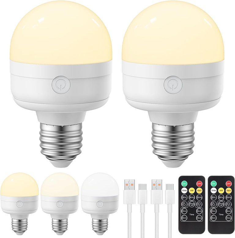 Rechargeable Light Bulb with Remote 